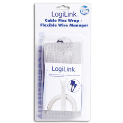 LogiLink KAB0007 kabelių tvirtinimo dirželis Pilka