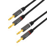 LogiLink CA1211 garso kabelis 5 m 2 bananinės Juoda