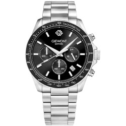 Giewont Men's Chronograph Sapphire Watch GW3520-B2 / silver black