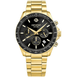Giewont Men's Chronograph Sapphire Watch GW3520-B4 / gold/black