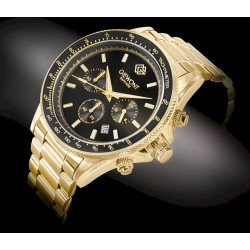 Giewont Men's Chronograph Sapphire Watch GW3520-B4 / gold/black