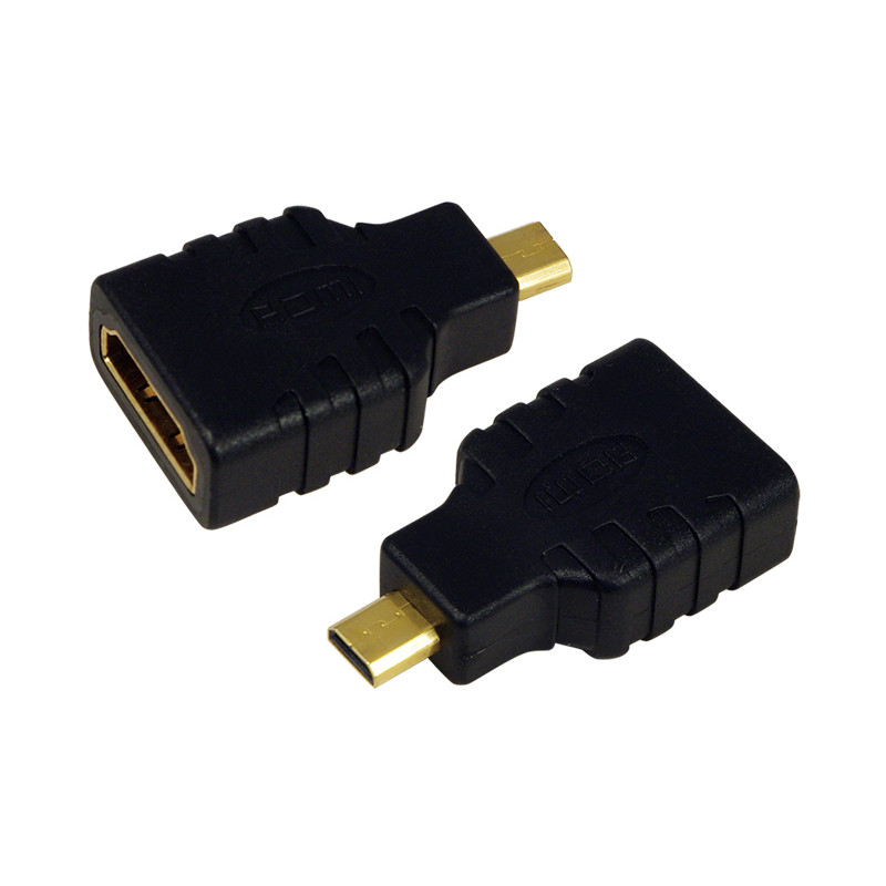 LogiLink AH0010 vaizdo kabelio adapteris HDMI A tipo (standartinis) HDMI D tipo (Mikro) Juoda