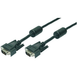 LogiLink 20m VGA M/M VGA kabelis VGA (D-Sub) Juoda