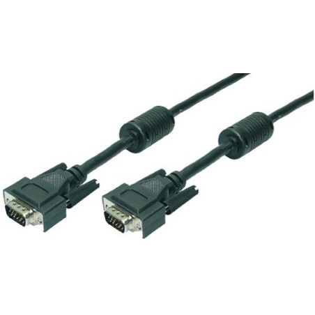 LogiLink 20m VGA M/M VGA kabelis VGA (D-Sub) Juoda