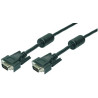 LogiLink 20m VGA M/M VGA kabelis VGA (D-Sub) Juoda