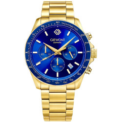 Giewont Chronograph Sapphire Men's Watch GW3520-B5 / gold/blue