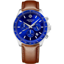 Giewont Chronograph Sapphire Men’s Watch / brown-blue