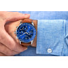 Giewont Chronograph Sapphire Men’s Watch / brown-blue
