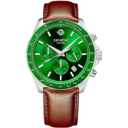 Giewont Chronograph Sapphire Men’s Watch GW3520-A6 / brown-green