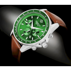 Giewont Chronograph Sapphire Men’s Watch GW3520-A6 / brown-green