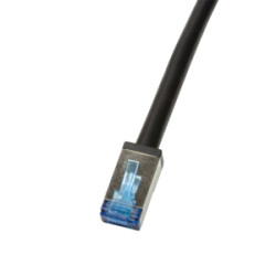 LogiLink CQ7093S tinklo kabelis Juoda 10 m Cat6a S/FTP (S-STP)