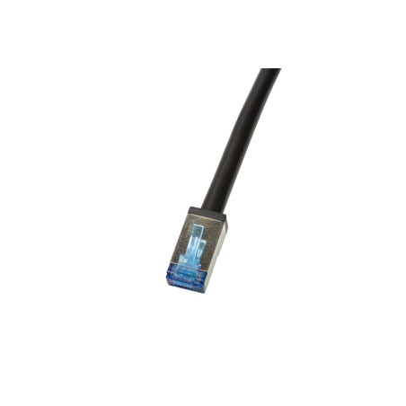 LogiLink CQ7093S tinklo kabelis Juoda 10 m Cat6a S/FTP (S-STP)