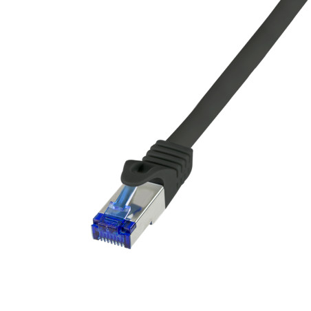 LogiLink C6A143S tinklo kabelis Juoda 50 m Cat6a S/FTP (S-STP) Turas