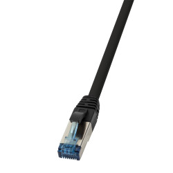LogiLink CQ6065S tinklo kabelis Juoda 3 m Cat6a S/FTP (S-STP)