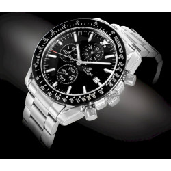 Giewont Men's Watch Chronograph Sapphire / silver/black