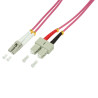 LogiLink LC/SC, 10 m „InfiniBand“ arba pluoštinis optinis kabelis Rožinė