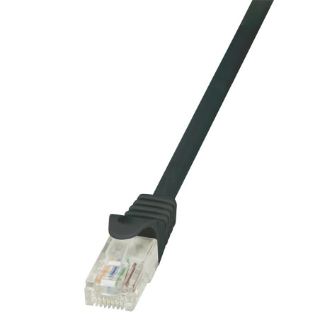 LogiLink 2m Cat.6 U/UTP RJ45 tinklo kabelis Juoda Cat6 U/UTP (UTP)