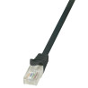 LogiLink 0.5m Cat.6 U/UTP RJ45 tinklo kabelis Juoda 0,5 m Cat6 U/UTP (UTP)