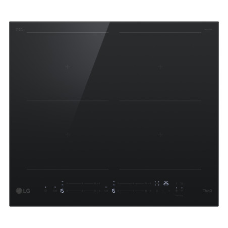 LG CBIZ2437B Juoda Įmontuoti 59 cm Indukcinė viryklė, padalyta į sritis 4 zone(s)