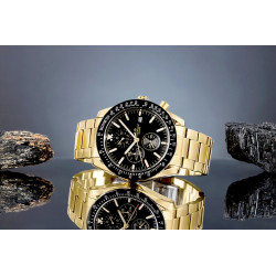 Giewont Chronograph Sapphire Men's Watch / gold/black