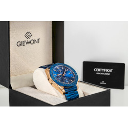 Giewont Men's Chronograph Sapphire Watch GW8720-B5 / blue-copper