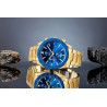 Giewont Chronograph Sapphire Men's Watch / gold-blue