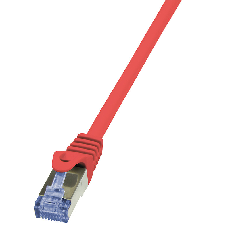 LogiLink 0.25m Cat.6A 10G S/FTP tinklo kabelis Raudona 0,25 m Cat6a S/FTP (S-STP)