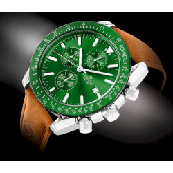 Giewont Chronograph Sapphire Men's Watch GW8720-A3 / brown-green