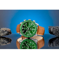 Giewont Chronograph Sapphire Men's Watch GW8720-A3 / brown-green