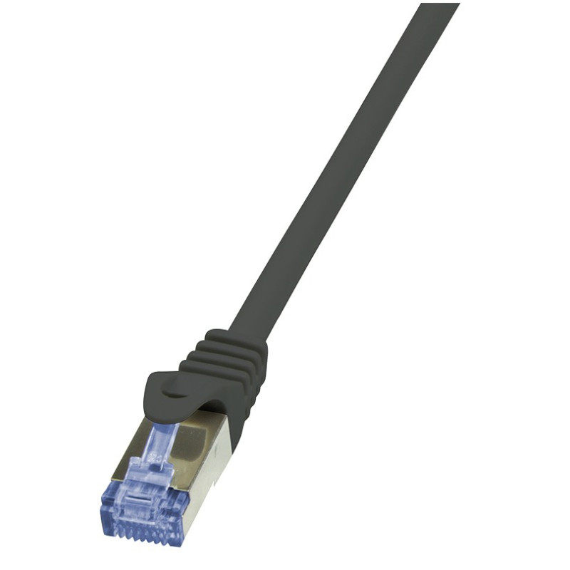 LogiLink Cat6a S/FTP, 1m tinklo kabelis Juoda S/FTP (S-STP)