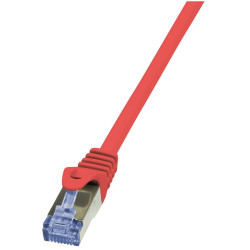 LogiLink Cat6a S/FTP, 1.5m tinklo kabelis Raudona 1,5 m S/FTP (S-STP)