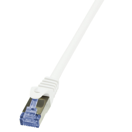 LogiLink 5m Cat.6A 10G S/FTP tinklo kabelis Balta Cat6a S/FTP (S-STP)