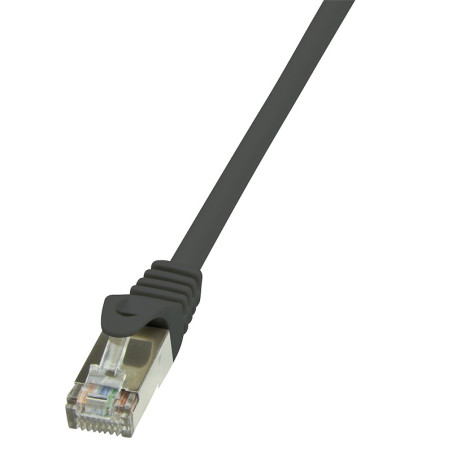 LogiLink 2m Cat.6 F/UTP RJ45 tinklo kabelis Juoda Cat6 F/UTP (FTP)