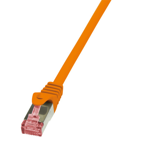 LogiLink 2m Cat.6 S/FTP tinklo kabelis Oranžinė Cat6 S/FTP (S-STP)
