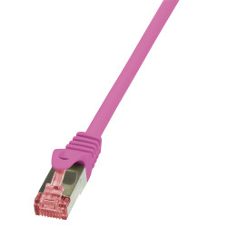 LogiLink 0.5m Cat.6 S/FTP tinklo kabelis Rožinė 0,5 m Cat6 S/FTP (S-STP)