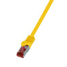 LogiLink CQ2037S networking cable Yellow 1 m Cat6 S/FTP (S-STP) Round