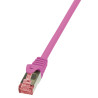 LogiLink Cat.6 S/FTP, 1m tinklo kabelis Rožinė Cat6 S/FTP (S-STP)