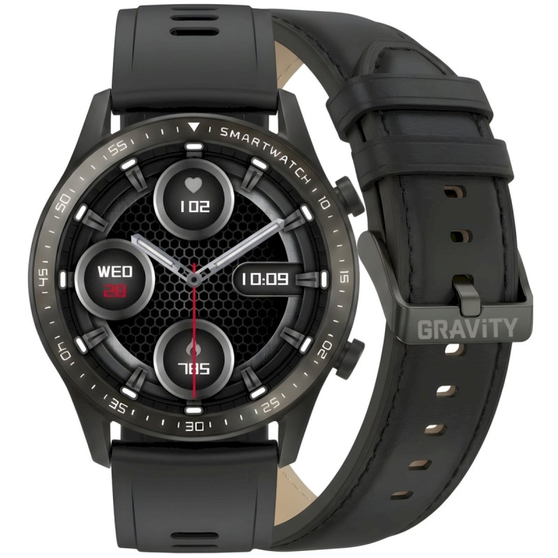 Smartwatch Gravity with 2 Straps GT10-3 / black