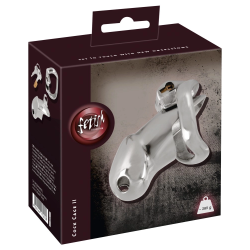 Fetish Collection Chastity Cage II Stainless Steel Short Lockable System