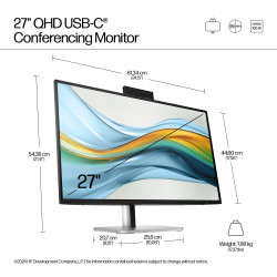 HP Series 5 Pro 527pm computer monitor 68.6 cm (27") 2560 x 1440 pixels Quad HD LCD Black