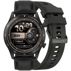 Smartwatch Gravity with 2 Straps GT10-3 / black