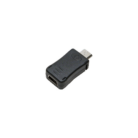 LogiLink AU0010 kabelių lizdinio / kištukinio jungčių tipo keitiklis Micro USB Mini USB Juoda