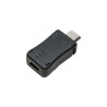 LogiLink AU0010 kabelių lizdinio / kištukinio jungčių tipo keitiklis Micro USB Mini USB Juoda