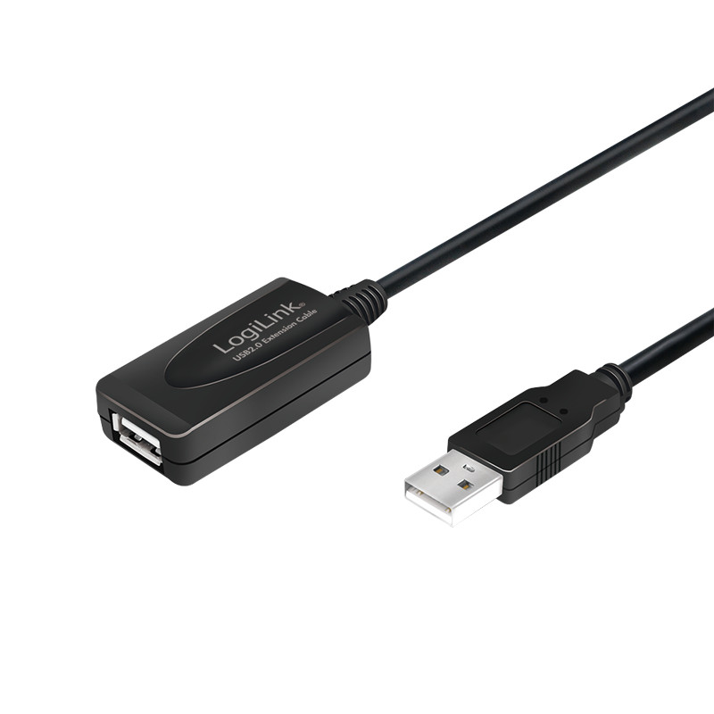 LogiLink UA0143 kabelių lizdinio / kištukinio jungčių tipo keitiklis USB Type-A Juoda