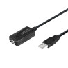 LogiLink UA0143 kabelių lizdinio / kištukinio jungčių tipo keitiklis USB Type-A Juoda