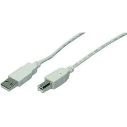 LogiLink 1.8m USB 2.0 USB kabelis 1,8 m USB A USB B 0,48 Gbit/s Pilka