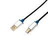 LogiLink 2m, USB2.0-A/USB2.0-B USB kabelis USB A USB B 0,48 Gbit/s Juoda