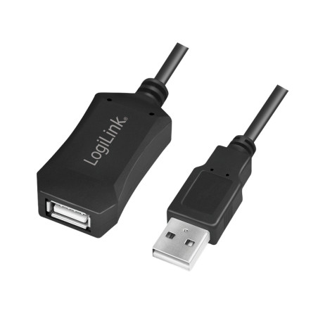 LogiLink UA0001A kabelių lizdinio / kištukinio jungčių tipo keitiklis USB Type-A Juoda