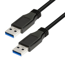 LogiLink CU0039 USB kabelis USB 3.2 Gen 1 (3.1 Gen 1) 2 m USB A 5 Gbit/s 4,5 W Juoda