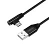 LogiLink CU0142 USB kabelis USB 2.0 0,3 m USB A Micro-USB B 0,48 Gbit/s Juoda